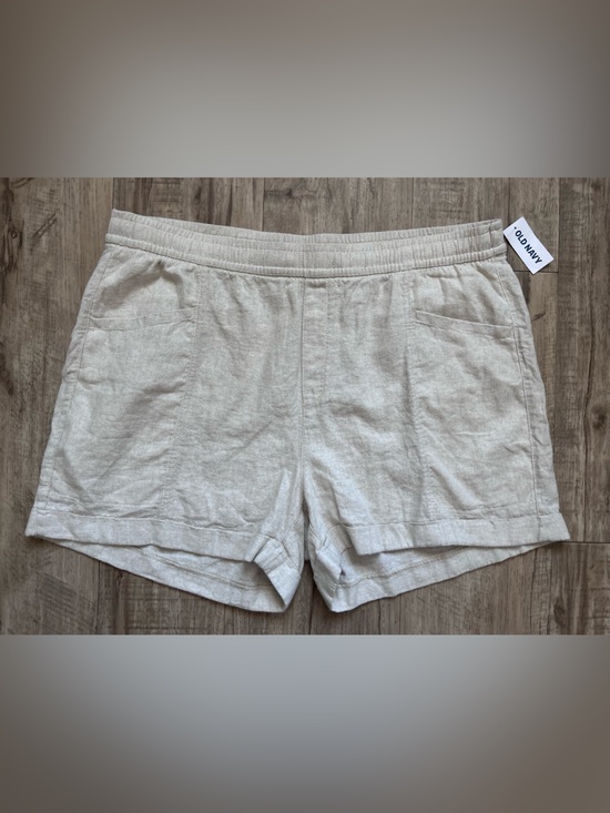 Old Navy Pants - Linen blend neutral cream summer beachy beach Women’s Casual Shorts natural